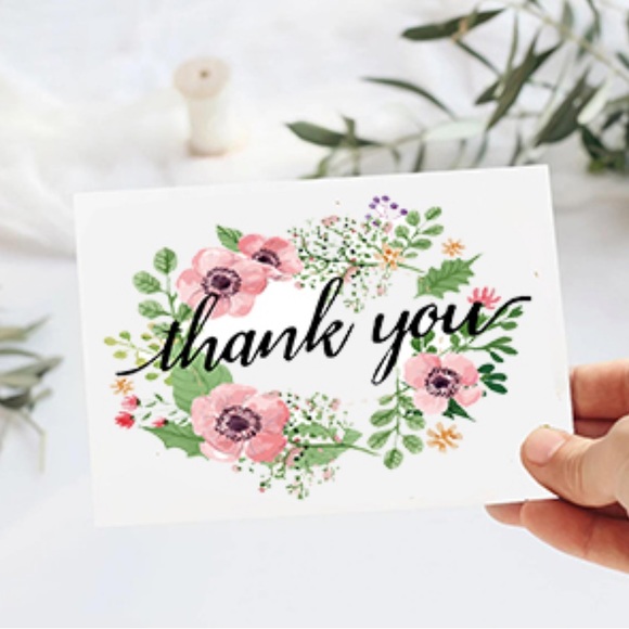 Thank You Cards Set of 6 - Picture 5 of 5